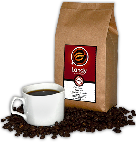 La taza perfecta de cafe con landy